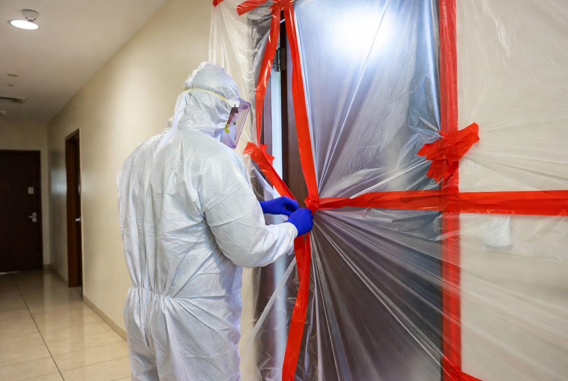 Pre-cleaning visible soil before disinfectant application