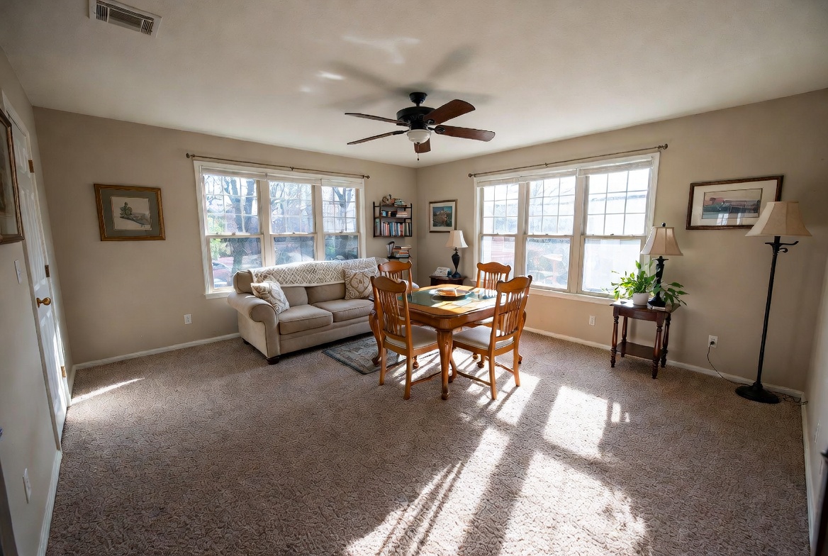Room fully restored after professional unattended death cleanup